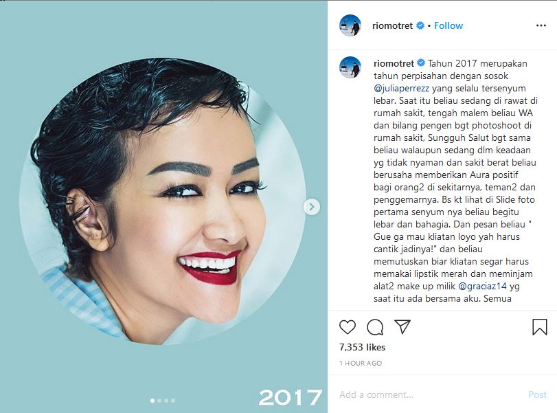 Tepat 3 Tahun Kepergian Julia Perez, para Sahabat Kenang Sosoknya Semasa Hidup. Baik Banget!