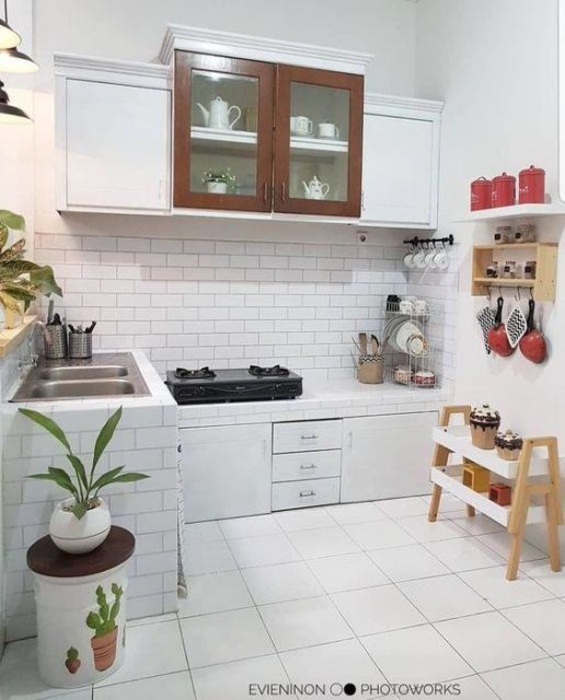 model rak dapur minimalis