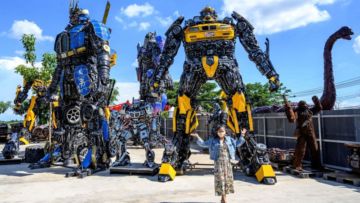 Serunya Mengunjungi ‘Rumah’ Robot-Robot Transformers di Ban Hun Lek. Pecinta Robot Segera Merapat!