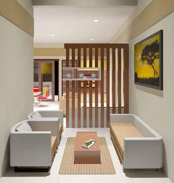 Desain Ruang Tamu Ukuran 2x2 yang Jauh dari Kata Sesak. Dikunjungi Tamu Sekeluarga Bisa Muat