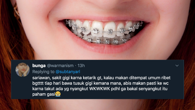 Suka Duka bagi Orang-Orang yang Pakai Behel. Jangan Kira Kawat Gigi Bisa Bikin Auto Cakep, Ya!
