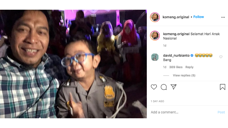 Membaca Caption Unggahan Foto di Instagram Milik Komeng Adalah Kebahagiaan Tersendiri. Kocak Bener!