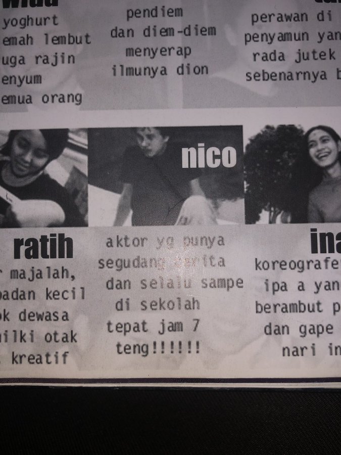 Jadi Alumni Terkenal di Sekolah, Sosok Nicholas Saputra di Buku Tahunan Terungkap. Ganteng Banget!