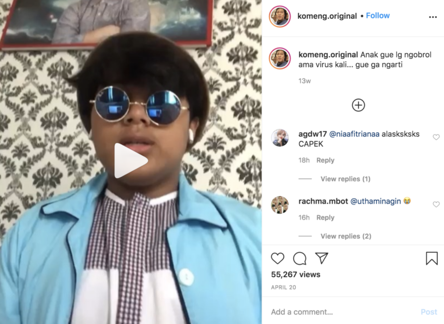 Membaca Caption Unggahan Foto di Instagram Milik Komeng Adalah Kebahagiaan Tersendiri. Kocak Bener!