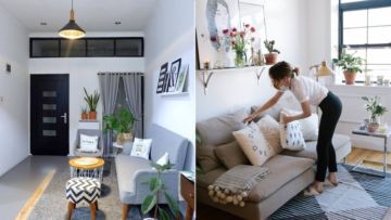 9 Trik Memilih Sofa Ruang Tamu untuk Rumah Sempit. Sofa Pastel Bentuk Memanjang Adalah Kunci