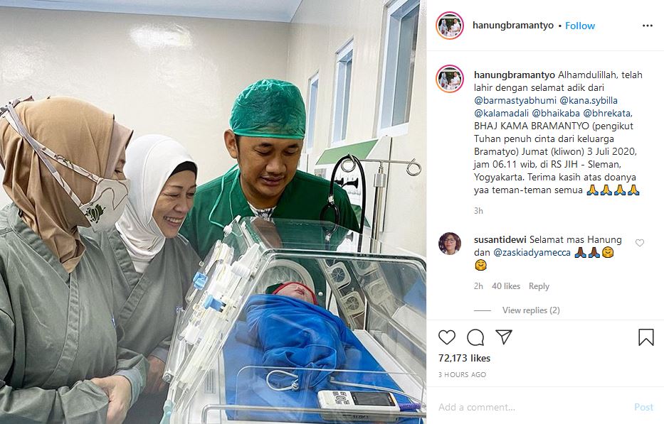 Selamat! Zaskia Mecca Lahirkan Anak Ke-5 Berjenis Kelamin Laki-Laki. Namanya Nggak Kalah Keren!