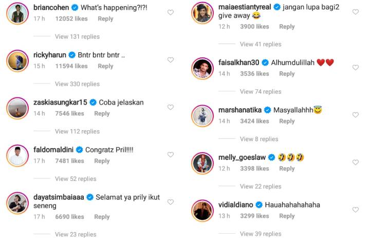 Saling Pamer Cincin, Prilly Latuconsina Dikira Tunangan sama Reza Rahadian. Beneran Nggak nih?