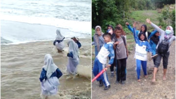 Kisah Miris Siswa di Pulau Seram, Harus Jalan Kaki 3 Kilometer dan Seberangi Sungai Deras ke Sekolah