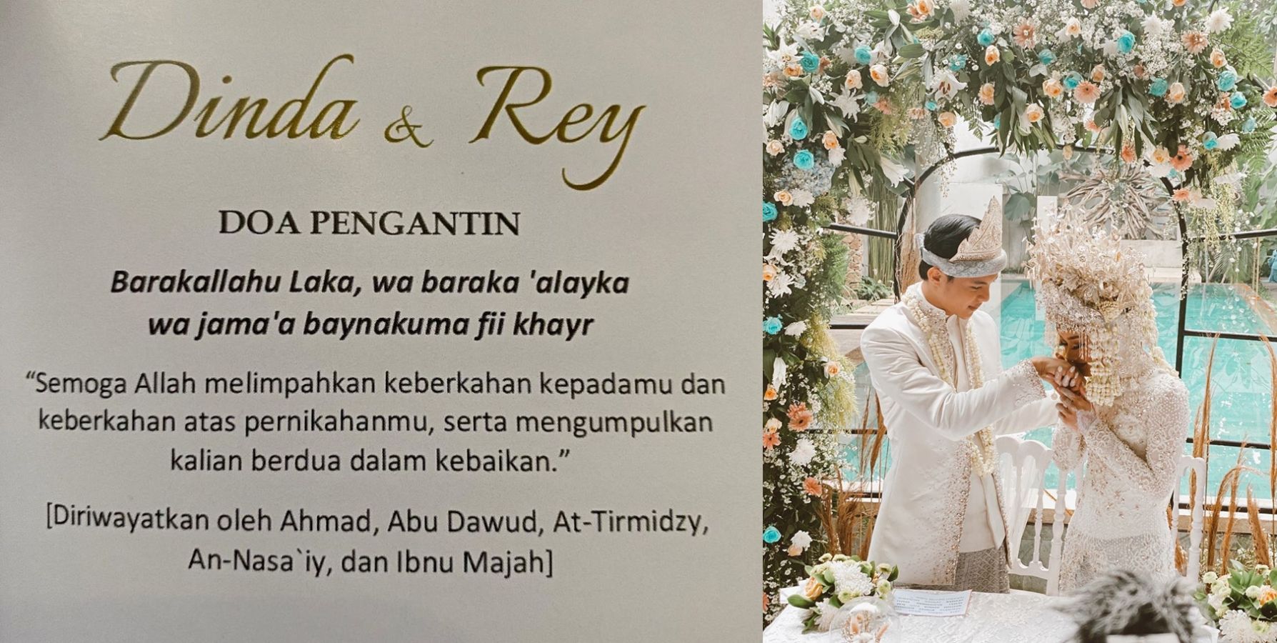 Tanpa Pacaran, Dinda Hauw Resmi Dinikahi Rey Mbayang Satu Hari Setelah Lamaran. Selamat!