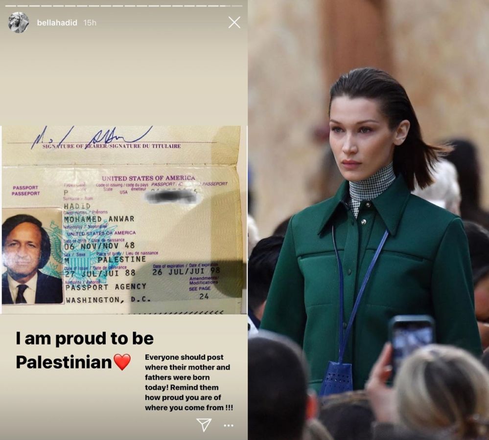 Postingan Tentang sang Ayah Dihapus Instagram, Bella Hadid: Aku Bangga Jadi Orang Palestina!