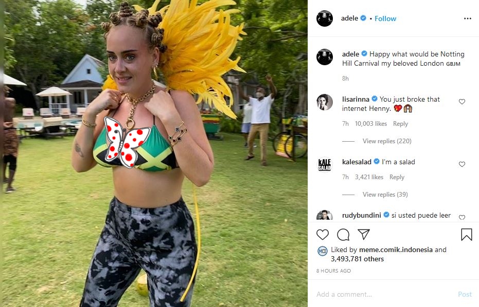 Makin Pede dengan Tubuhnya yang Semakin Langsing, Adele Kini Dibilang Mirip Katy Perry