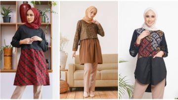 5 Model Blouse Batik Kombinasi Kain Polos. Tetap Santai, Walau Tampil Formal!