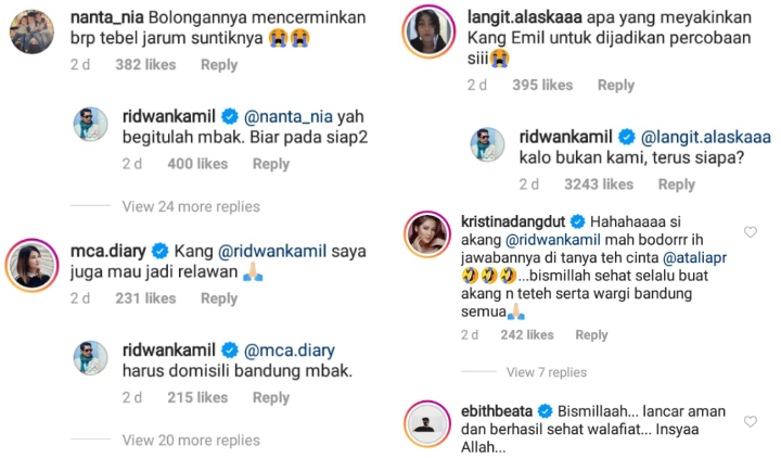 Jadi Relawan Vaksin Covid-19, Ridwan Kamil Sudah Disuntik dan Kondisinya Harus Dilaporkan Tiap Hari 6 Jadi Relawan Vaksin Covid-19, Ridwan Kamil Sudah Disuntik dan Kondisinya Harus Dilaporkan Tiap Hari