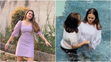Unggah Momen Saat Dibaptis, Marsha Aruan Tegaskan Tak Pernah Pindah Agama