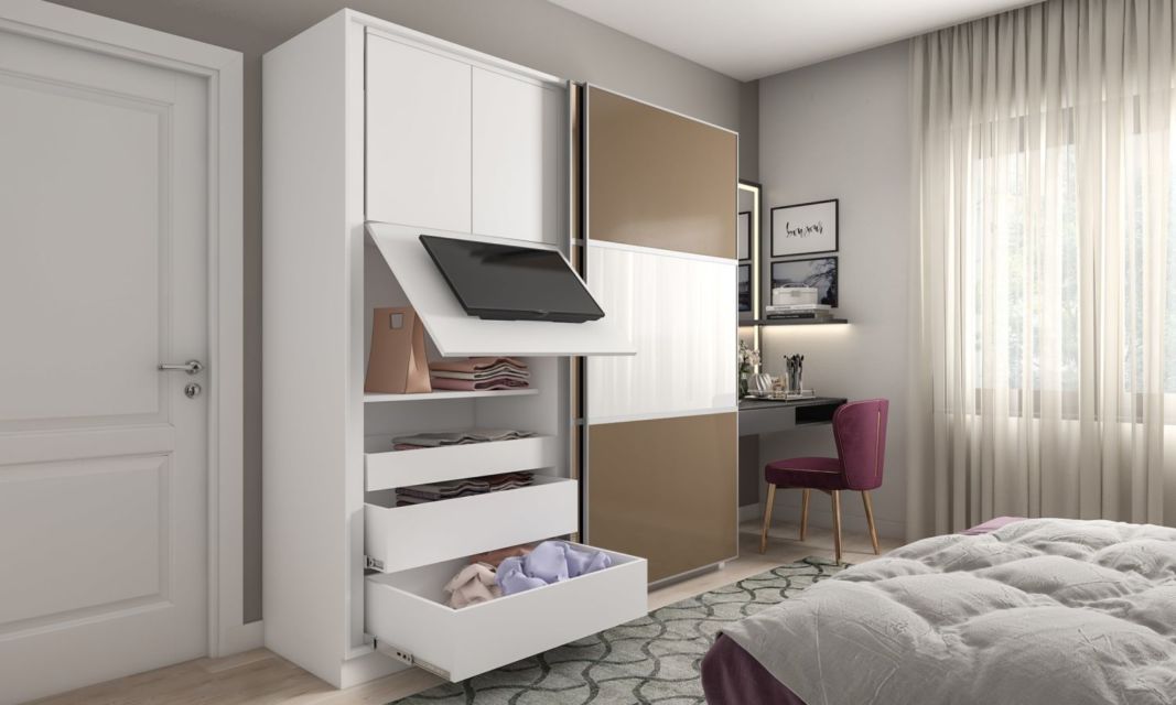 7 Model Lemari Pakaian Minimalis yang Pas untuk Mengisi Kamar Sempit. Lumayan Sisa Celah Dikit