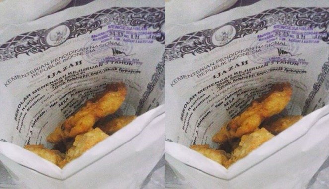 Dari Hasil Ujian Sampai Ijazah, inilah 11 Kertas Nggak Terduga yang Jadi Bungkus Gorengan 26 Dari Hasil Ujian Sampai Ijazah, inilah 11 Kertas Nggak Terduga yang Jadi Bungkus Gorengan