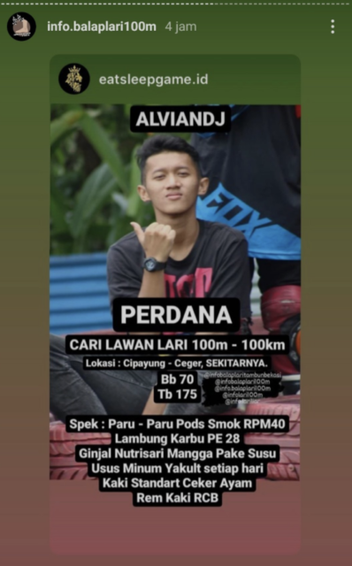 10 Foto Kocak Spesifikasi para Pembalap Lari Liar yang Lagi Viral. Anak Zaman Sekarang Ada-Ada Aja~