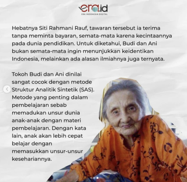 Sempat Menjadi Misteri, Ternyata ini Alasan Nama Budi dan Ani Sering Muncul di Buku SD