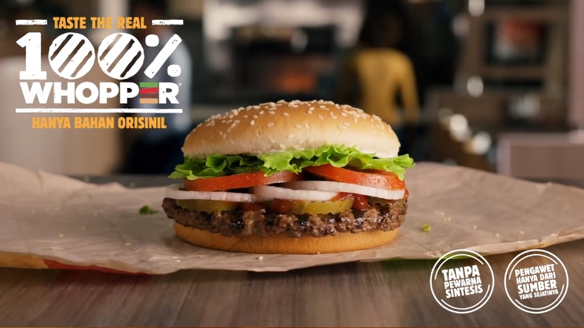 Burger King Luncurkan Varian Whopper dengan Bahan Autentik Tanpa Pewarna Sintetis dan Penyedap Rasa