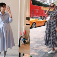 8 Ide Maternity Style dengan Button Dress yang Kekinian. Nyaman dan Bikin Kelihatan Awet Muda