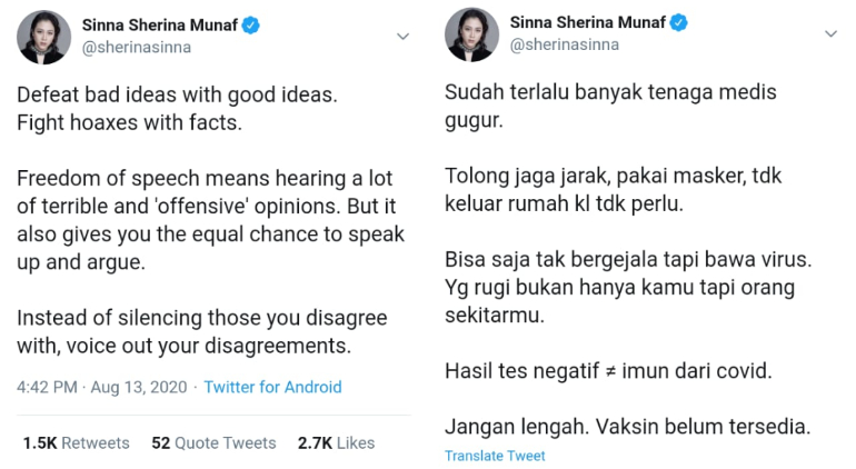 Marak Isu Antivaksin dan Konspirasi Covid-19, Sherina Munaf Ingatkan Warganet Fokus ke Hal Penting