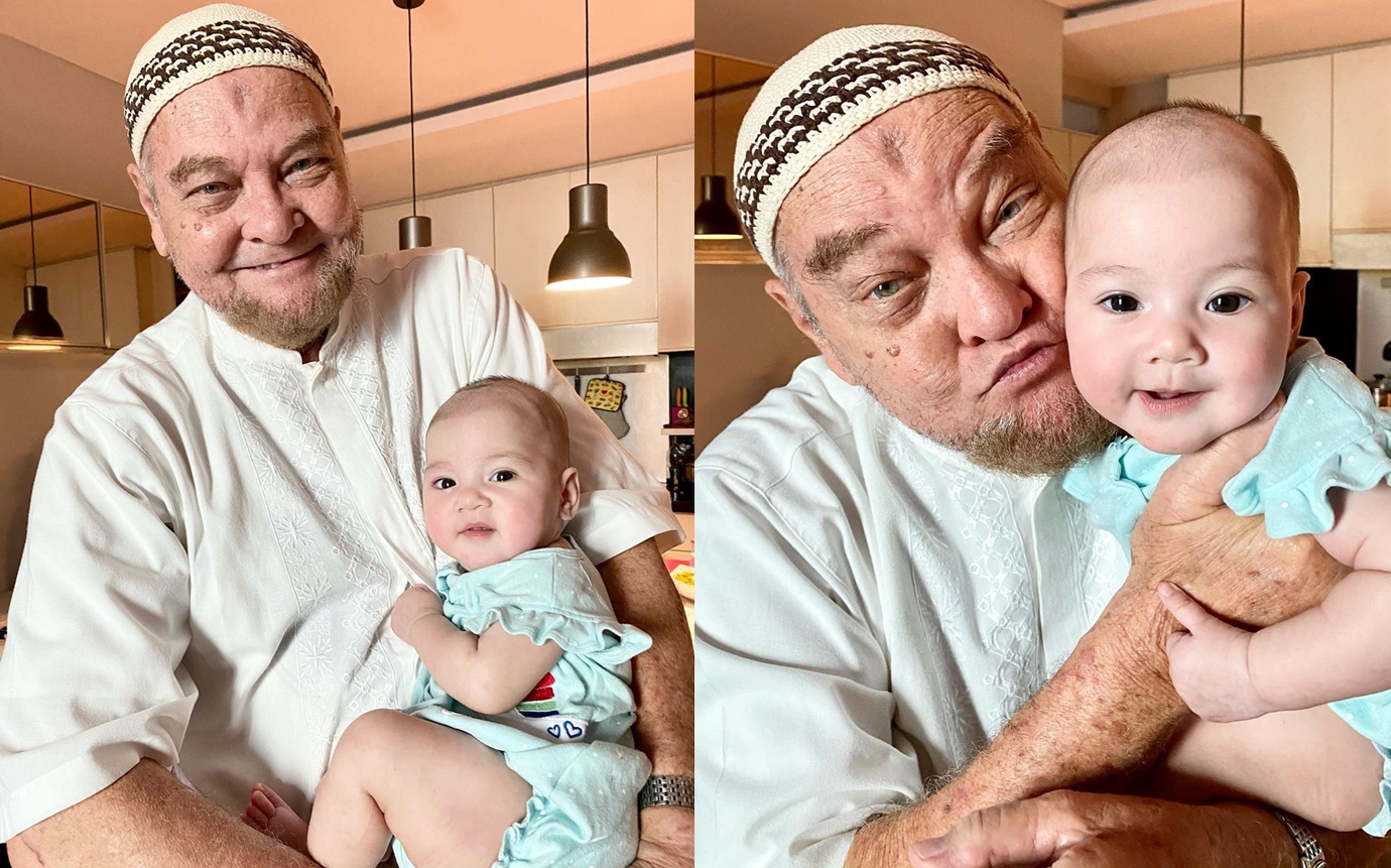 Foto Bareng, Wajah Putri Bungsu Mona Ratuliu Ternyata Plek Ketiplek sama Kakek Bulenya