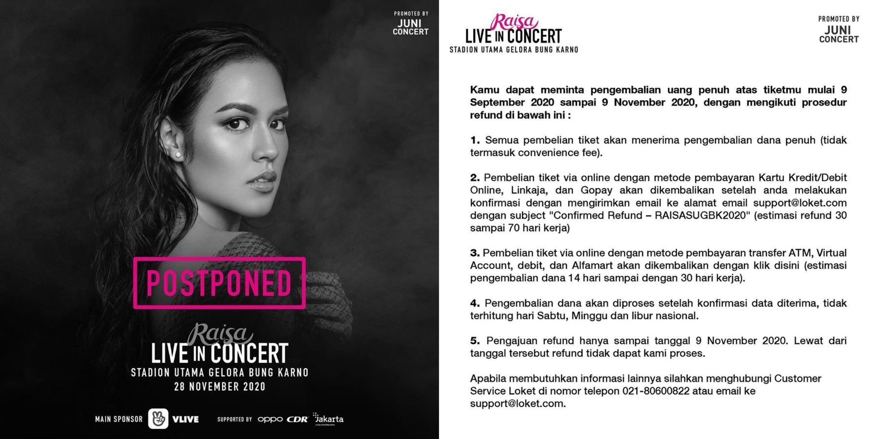 Konser Satu Dekade Kariernya Batal karena Pandemi, Raisa Ucapkan Permohonan Maaf dengan Wajah Sendu
