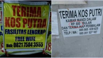 11 Papan Iklan Kos-kosan yang Absurd bin Kocak. Pemilik Rumahnya Pasti Suka Bercanda nih :D