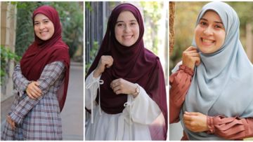 Cara Tampil Santun dengan Hijab Menutup Dada Ala Ebtsam Alqadi; Gampang dan Bebas Gerah!