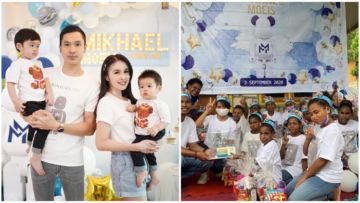 Mikhael Moeis Ulang Tahun, Sandra Dewi Ajak 11 Panti Asuhan dalam Perayaan. Berbagi Kebahagiaan!
