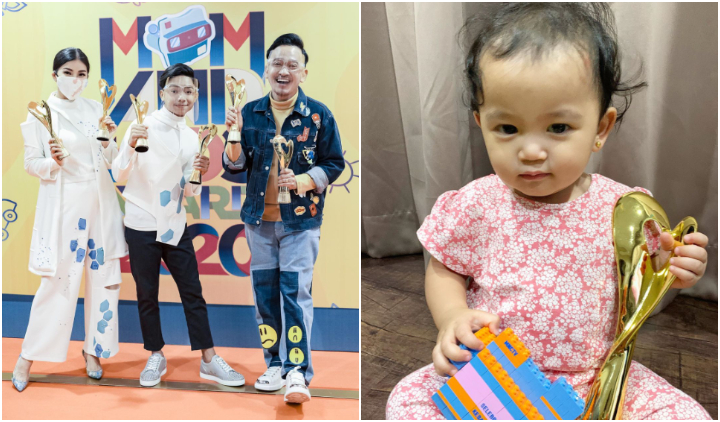 Keluarga Ruben Onsu Sabet 6 Penghargaan di Mom & Kids Awards, si Kecil Thania Nggak Ketinggalan