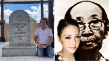 Dul Jaelani Berkesempatan Kunjungi Makam HOS Tjokroaminoto, Maia: Al Fatihah untuk Eyang