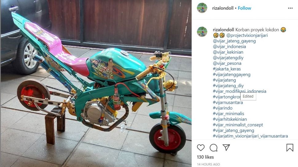 Kreatif sih Boleh Aja. Tapi Kalau Modifikasi Sepeda Motor Model Begini, Apa Tujuannya, ya?
