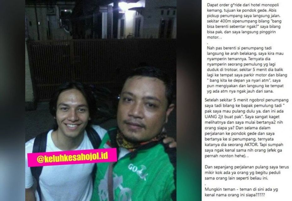 12 Potret Driver Ojol Saat Dapat Orderan dari Artis. Kejutan Kecil Begini Aja Bikin Semringah, ya!