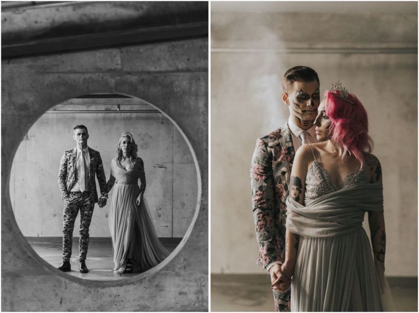 8 Ide Unik Foto Pasangan Pengantin Tema Halloween. Super Nyentrik, tapi Nggak Gitu Seram kok~