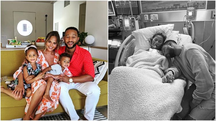 Alami Komplikasi dan Sempat Dirawat, Chrissy Teigen Keguguran Calon Buah Hatinya yang Ketiga