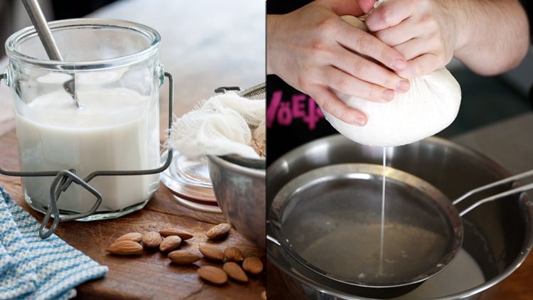 Cara Hemat Bikin Susu Almond yang Ampasnya Bisa Dipakai. Satu Cangkir Kacang Jadi Seliter!