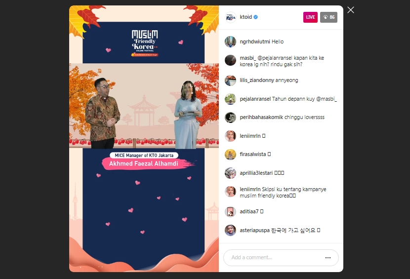 Untuk Para Pecinta Korea, KTO Gelar Acara 'Muslim Friendly Korea Festival 2020' Secara Online