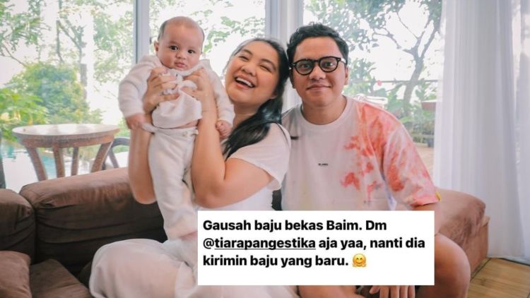 Respek! Penggemar Minta Baju Lungsuran sang Anak, Arief Muhammad: Nanti Dikirimin Baju Baru