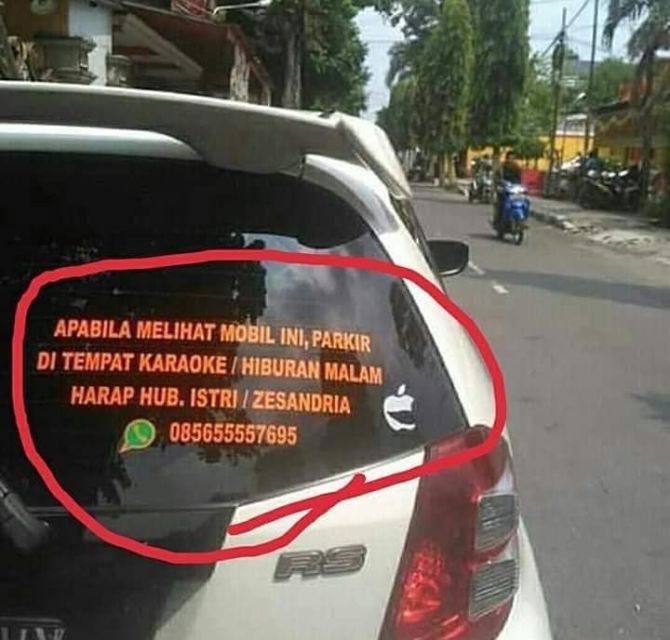 11 Stiker Kocak Truk ini Wakili Keresahan Istri. Sengaja Ditempel, biar Suami Nggak Macam-Macam!