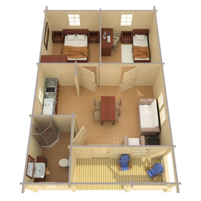 6 Desain Rumah Type 45 untuk Lajang atau yang Sudah Punya Anak. Pakai Kolam Renang Juga Bisa