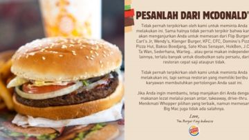 Viral Ajakan Burger King untuk Membeli Makan di McD dan Strategi Cause Marketing di Baliknya
