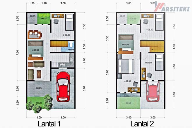 6 Desain Rumah Type 45 untuk Lajang atau yang Sudah Punya Anak. Pakai Kolam Renang Juga Bisa