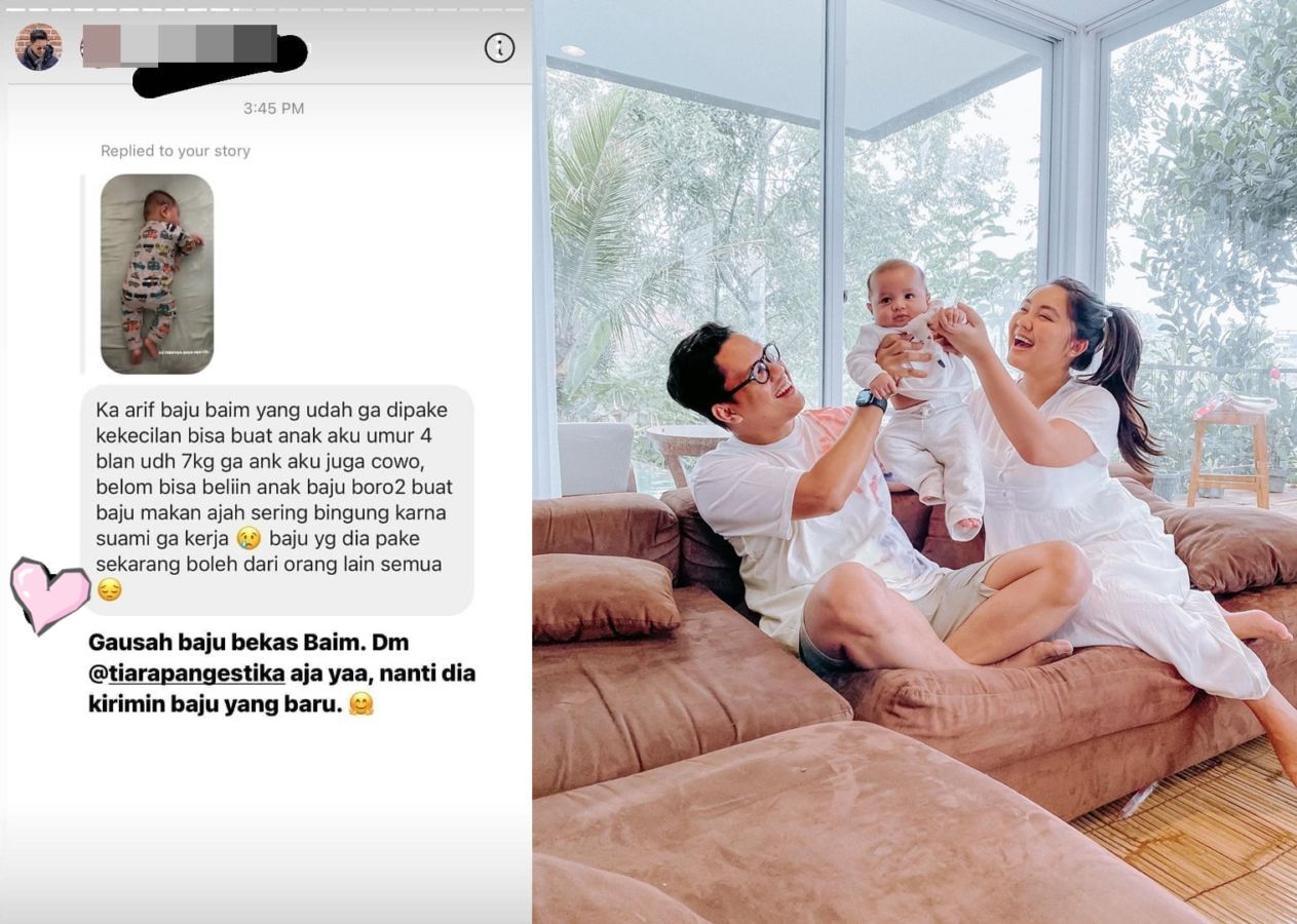 Respek! Penggemar Minta Baju Lungsuran sang Anak, Arief Muhammad: Nanti Dikirimin Baju Baru