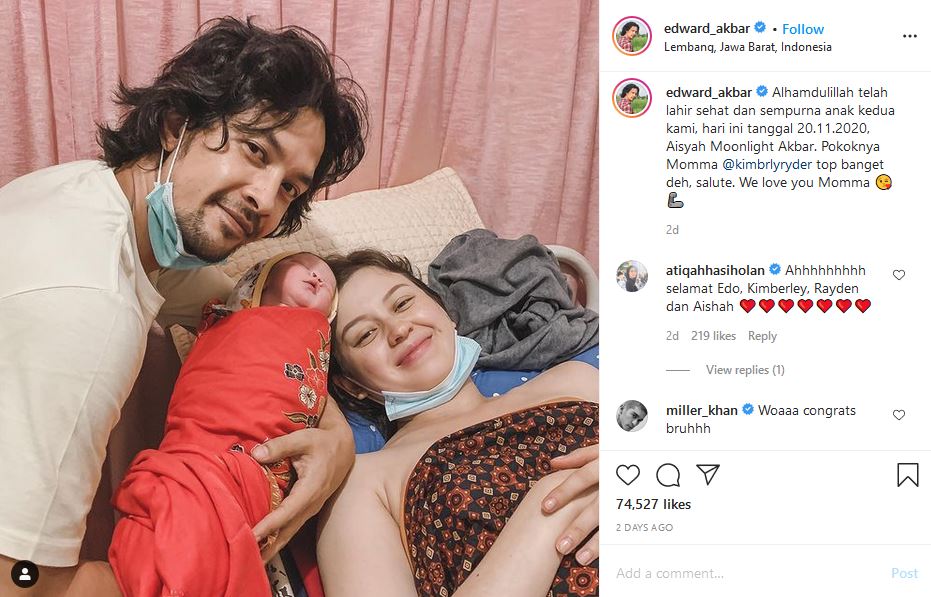 Anak Sulung Rayakan Ulang Tahun Pertamanya, Kimberly Ryder Lahirkan Anak Kedua Sehari Setelahnya