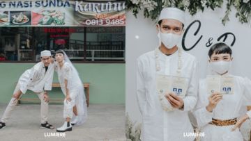 Viral Pernikahan Santai ala Reza dan Cica. Baju Jahit Sendiri dan Pakai Sandal Gunung On Point!