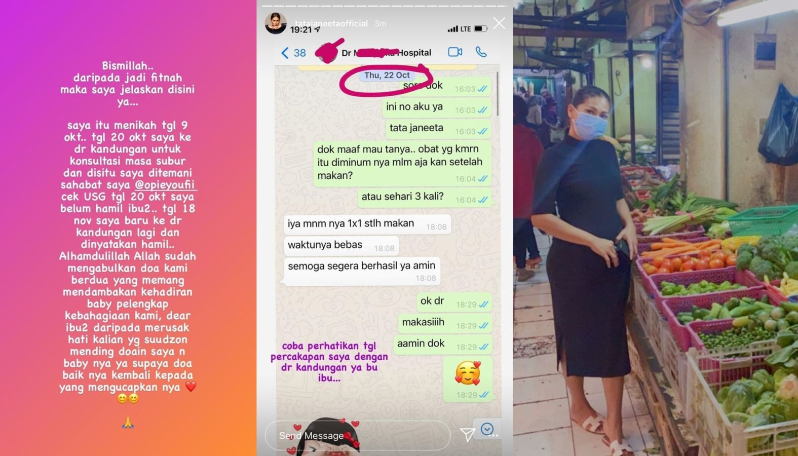 Hamil Tak Lama Setelah Menikah, Tata Janeeta Beri Penjelasan: Biar Nggak Jadi Fitnah