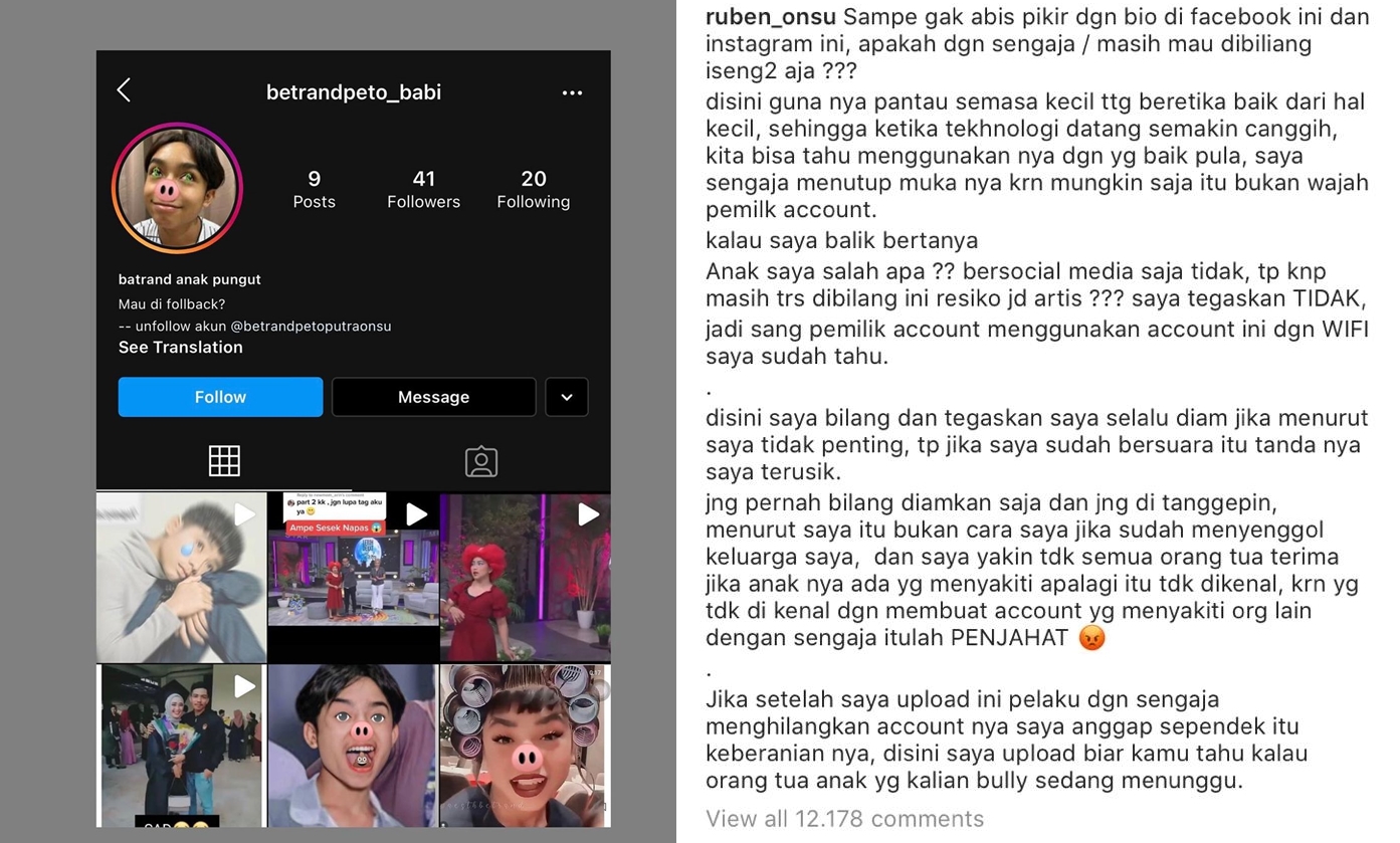 Ruben Onsu Kembali Temukan Akun Penghina Anaknya, Rekan-Rekan Artis: Jangan Kasih Ampun!