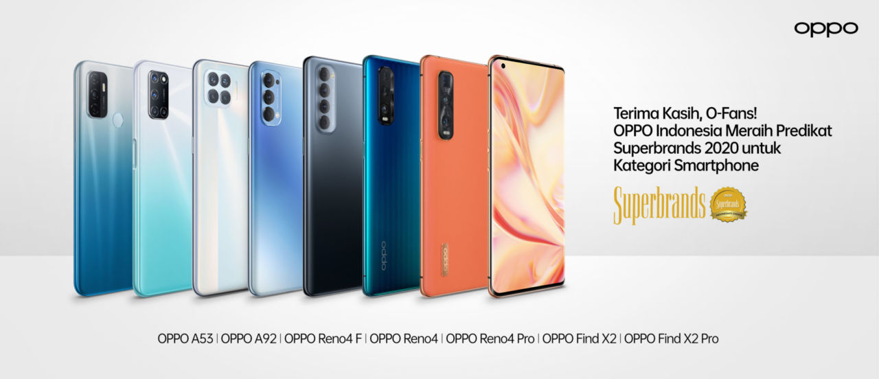 OPPO Indonesia Raih Predikat Superbrands 2020 Kategori Smartphone