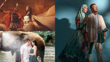 10 Potret Pre-wedding Vicky Prasetyo-Kalina Ocktaranny. Mesra di Hutan sampai Jadi Gladiator Cinta